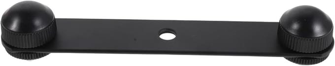 Dubbele Microfoonhouder - Verlengarm Beugel - Audio Opnames - T-vormig Ontwerp - 15.5 cm Lengte - Zwart