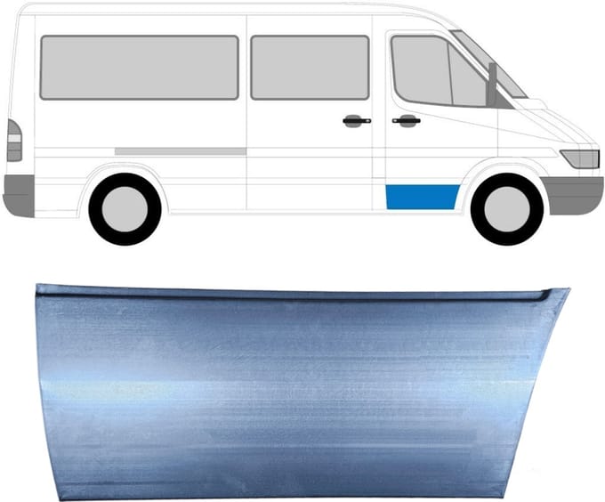 Reparatiepaneel voor deur voor Mercedes Sprinter 1995-2006 / Rechts