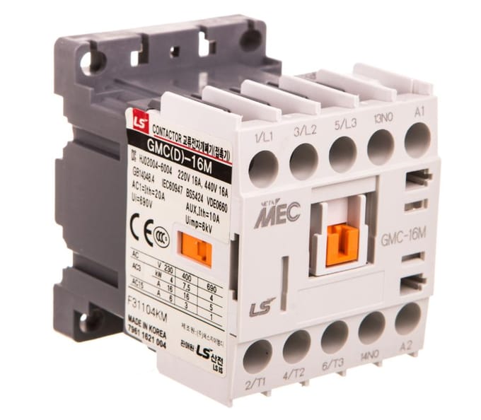 Contacteur Miniature 16A 3P 1O 230V Ac Gmc-16M 230V Ac