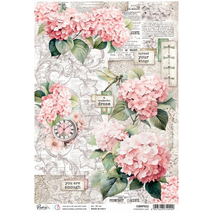 Motief strozijde "Hortensia's"