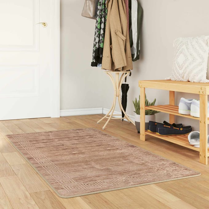 vidaXL - Tapijt - Runner - MARSA - Wit - 80 - x - 100 - cm - Polyester - en - PVC