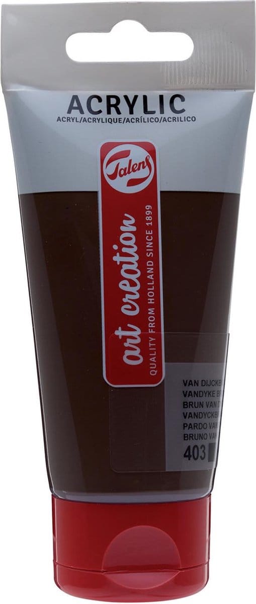 Acrylverf talens art creation 75ml 403 dijckbruin | 3 stuks