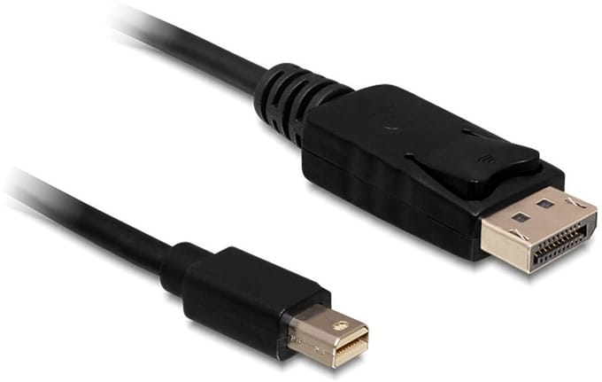 Delock - Mini DisplayPort - DisplayPort Kabel - Zwart - 3.0 meter