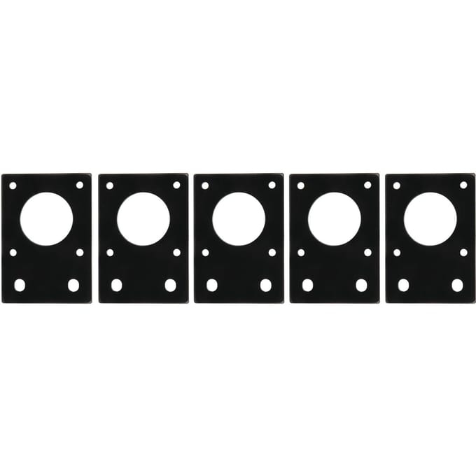 5 Pièces Plaque de Montage Moteur Pas à Pas 42 Support Fixe Imprimante 3D pour Aluminium 2020 2040 black