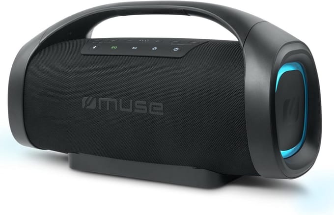 Draagbare Luidspreker - Bluetooth Speaker - Muziek Overal - Spatwaterdicht Ontwerp - 300 Watt - Zwart