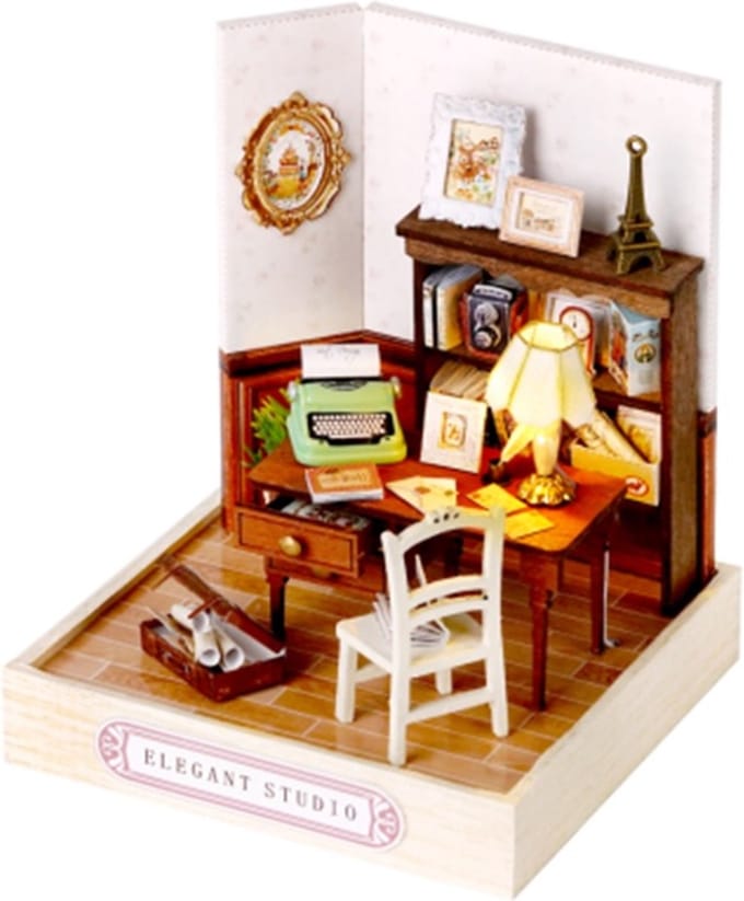 minatuurhuisje - kamer - minatuurbouw - Bouwpakket -  Studio