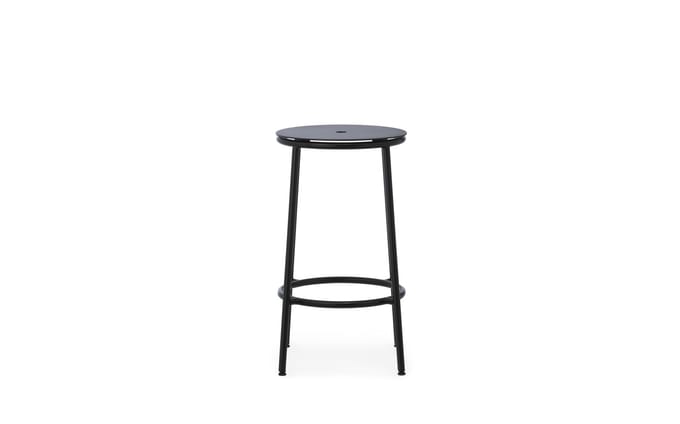 Normann Copenhagen Circa Barkruk  - aluminium zwart - 65 cm