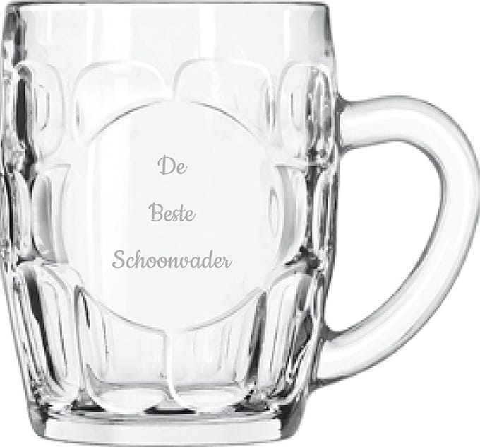 Gegraveerde Bierpul 55cl De Beste Schoonvader