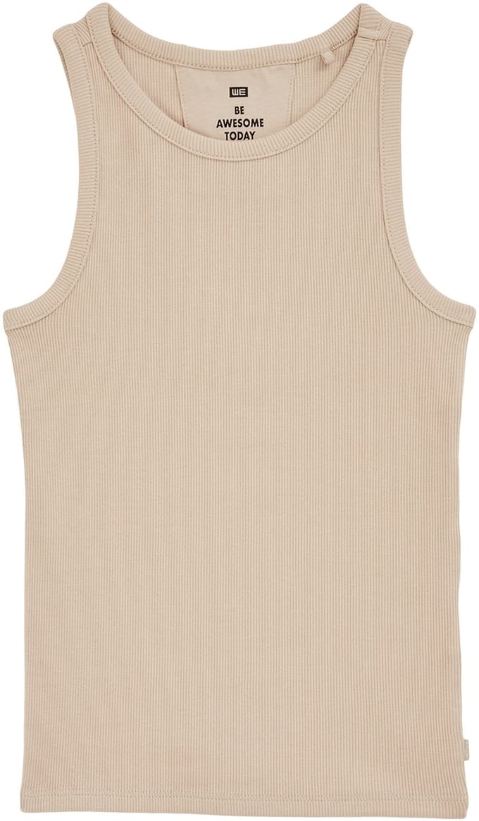 WE Fashion Meisjes singlet van ribstof
