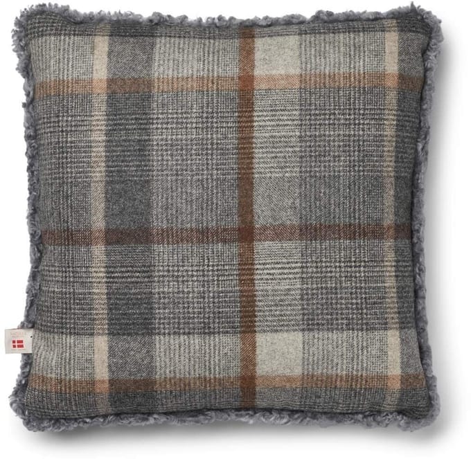 Sheepskin House - Eenzijdig Schapenvacht Kussen - KW - 52x52 cm