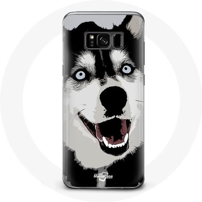 Coque pour Samsung Galaxy S8 Husky de Sibérie Yeux Bleus