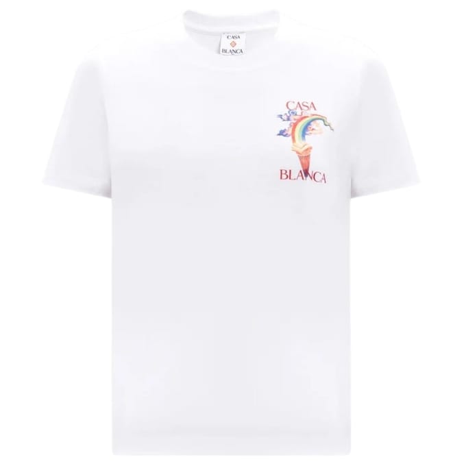 Casablanca Bedrukt, Aansluitend T-shirt Voor Natuurdocenten, Wit