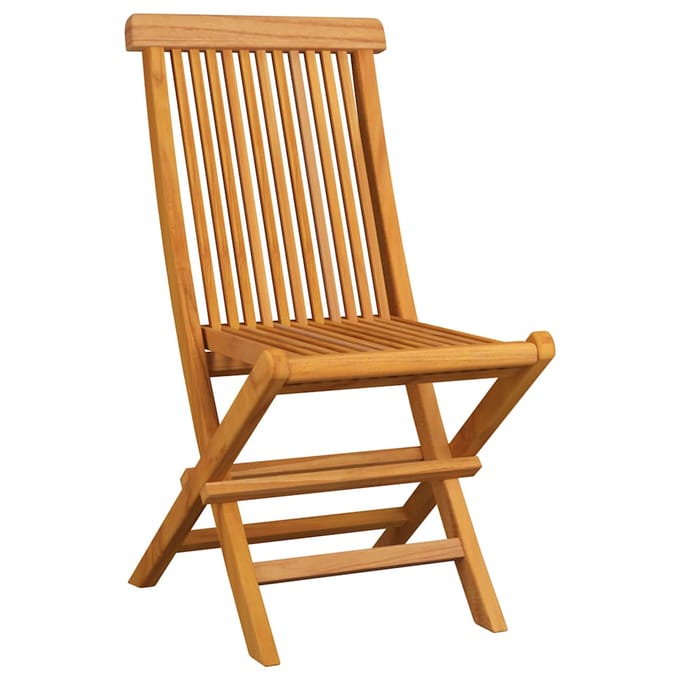 vidaXL - Inklapbare - stoelen - 2 - st - met - antracietkleurige - kussens