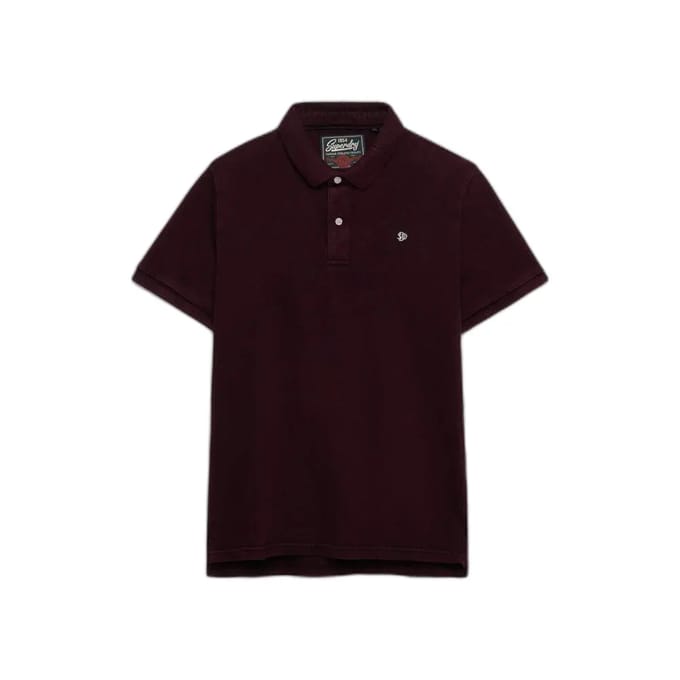 Superdry Vintage Destroy Korte Mouw Poloshirt Paars S Man
