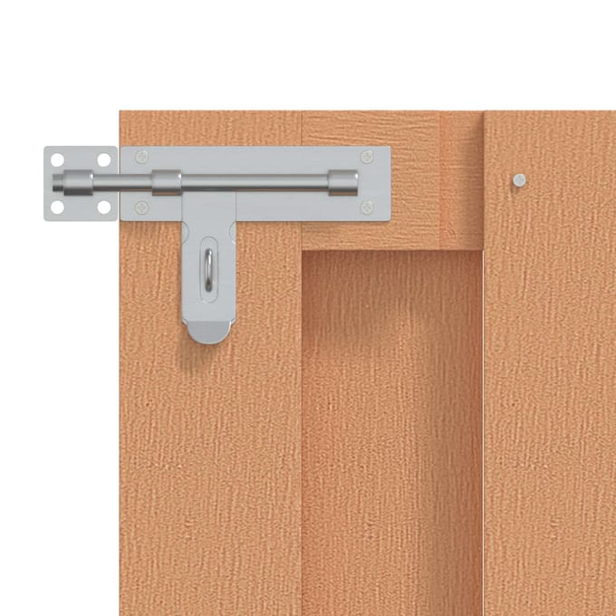 vidaXL Tuinpoort 100 x 60 cm WPC en Aluminium Bruin