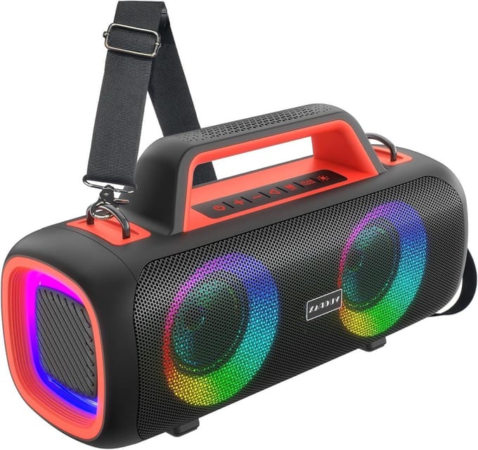 Draagbare Speaker - Bluetooth Geluid - Muziek Luisteren - Waterdicht Ontwerp - 8 Uur Batterij - Lichtblauw