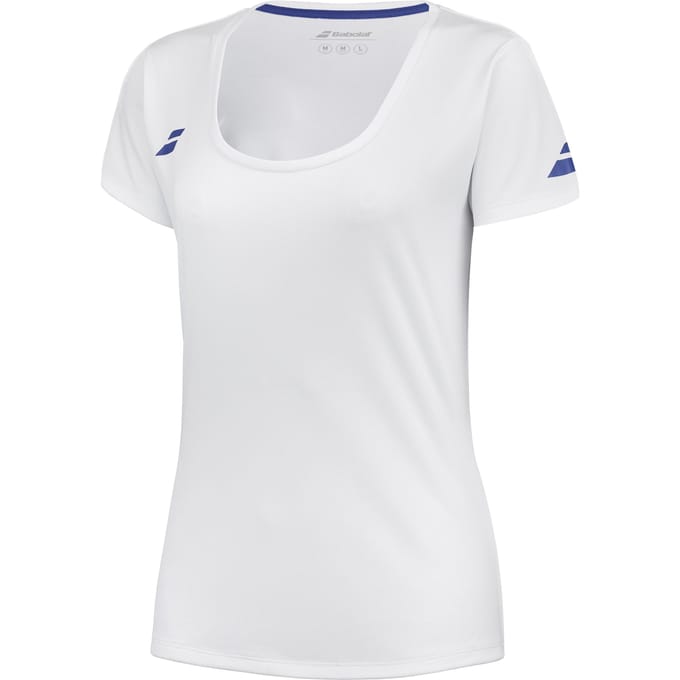 Babolat Play - Meisjes Top met Korte Mouwen - Wit - 10/12A