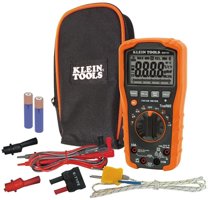 Digitale multimeter - Elektrische tester - Spanning meten - TRMS technologie - 1000 V - Zwart Oranje
