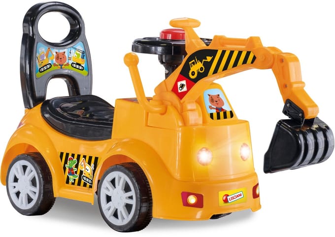 Lisciani - Carotina Baby - Ride on Bulldozer met puzzel