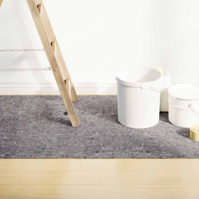 vidaXL - Antislip - schildersvlies - 25 - m - 180 - g/m² - grijs