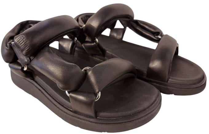 Fitflop Sandaal Gen-FF Soft Leather Back-Strap Sandels Zwart