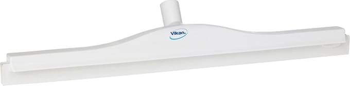 Hygiënische vloertrekker flexibele nek 60 cm breed polypropyleen dubbelblad cassette max. 100° C.