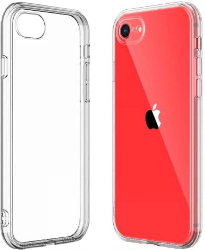 Hoesje Geschikt voor Apple iPhone 7/8/SE 2020/ SE 2022 silicone back cover/Transparant hoesje + gratis screen protector
