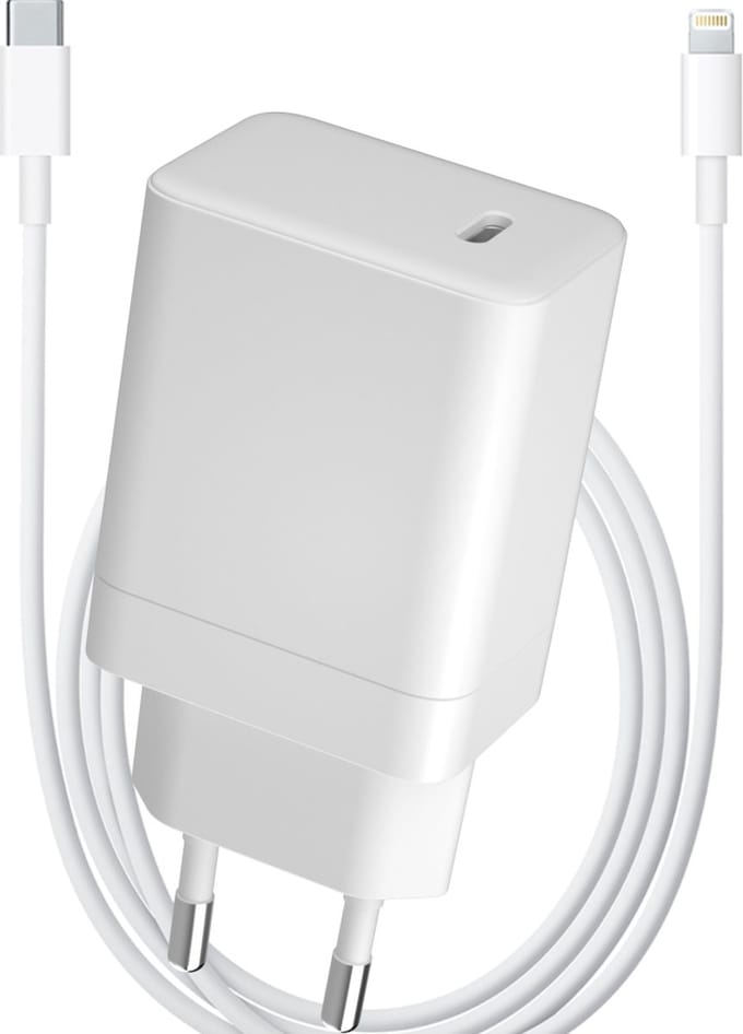 Usb adapter 65w geschikt voor iPhone 14 / iPhone 13 / iPhone 12 / iPhone 11 / iPhone X - 2 meter - Snellader