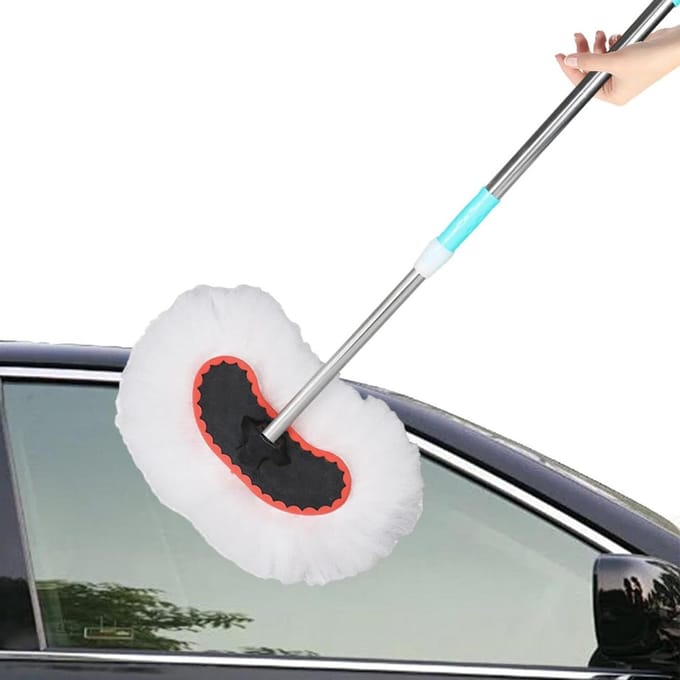 Auto Dweil - Autowisser - Auto Wassen - Zonder Krassen - 95 cm - Grijs