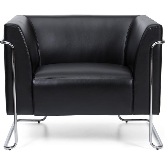 CURACAO | 1-Zits - Gestoffeerde fauteuil Zwart