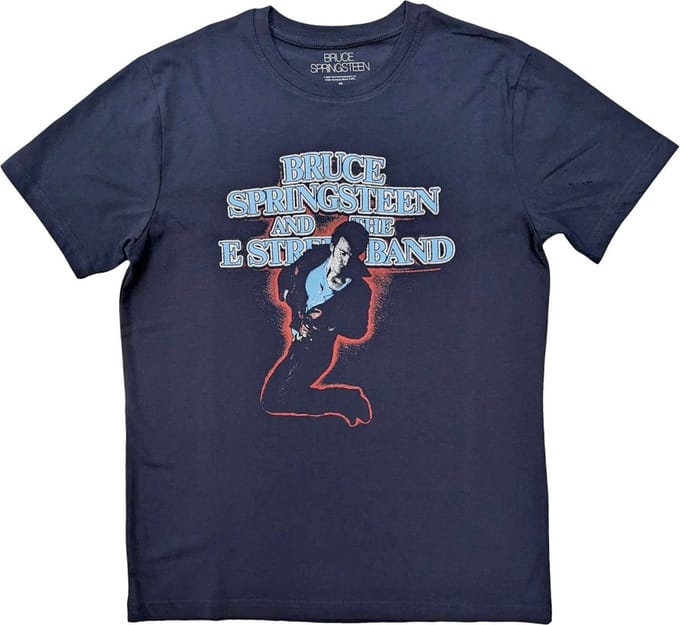 Bruce Springsteen - The E-Street Band Heren T-shirt - M - Blauw