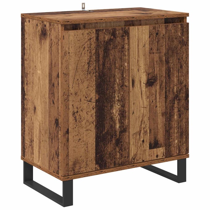 vidaXL - Dressoir - Oud - Hout - 60 - x - 35 - x - 70 - cm - Bewerkt - hout
