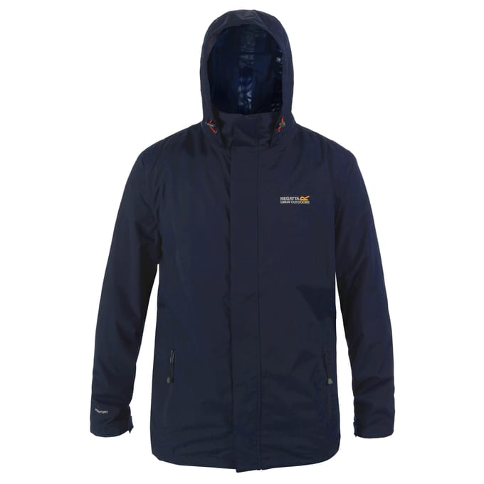 Regatta Groot Buiten Mens Klassieker Matte Kap Waterdicht Jasje (Marine/Navy)