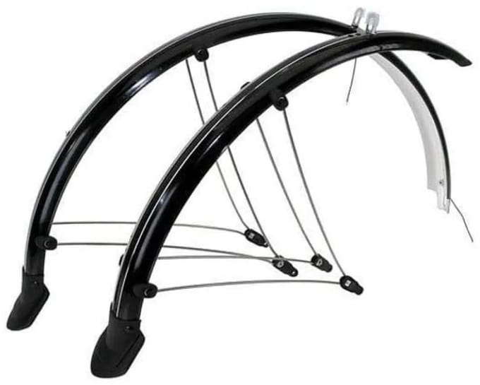Spatbordset 26 Pvc Zwart 60Mm