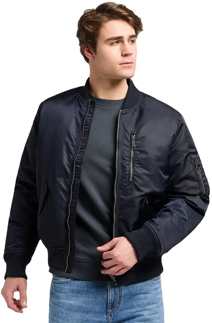 Lee 112371314 Relaxed Fit Bomberjack Zwart S Man