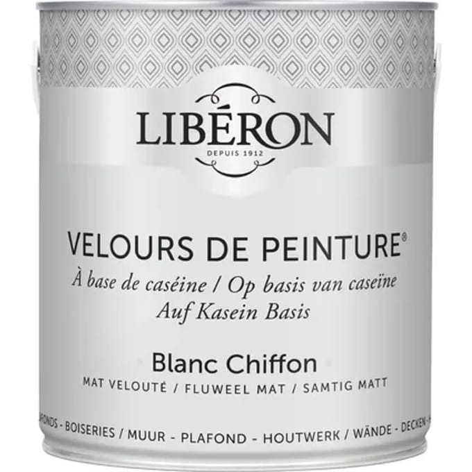 Liberon Velours De Peinture Muurverf - Mat - Blanc Chiffon - 2,5l