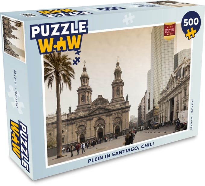 Puzzel Plein in Santiago, Chili - Legpuzzel - Puzzel 500 stukjes
