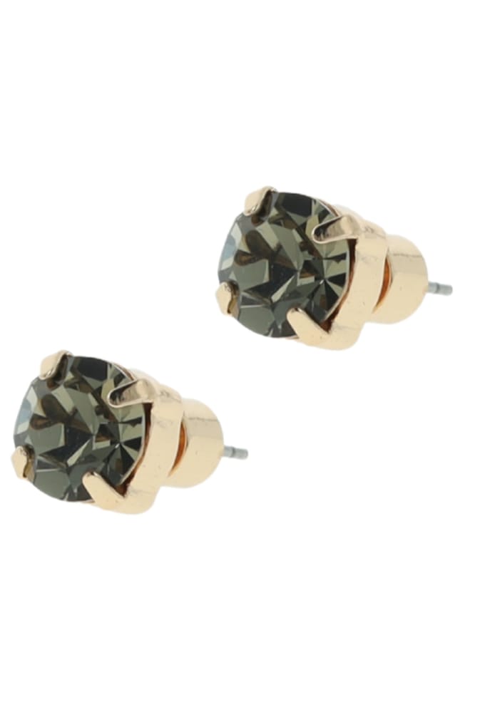 OTAZU Black Diamond Earpins Größe: OS | Ohrringe Outlet | Damen | Schwarz