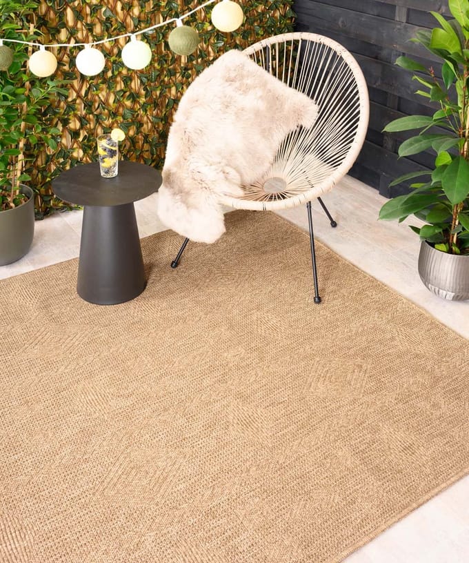 Jute buitenkleed - Boho Bliss beige 140x200