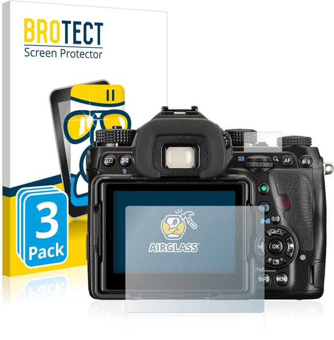 Screenprotector 3 Stuks voor Pentax K-1 Mark II Beschermglas transparant