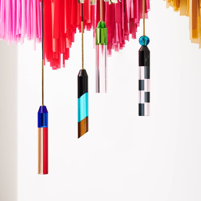DESIGN BY US Carnaval 4 hanglamp, kristalglas