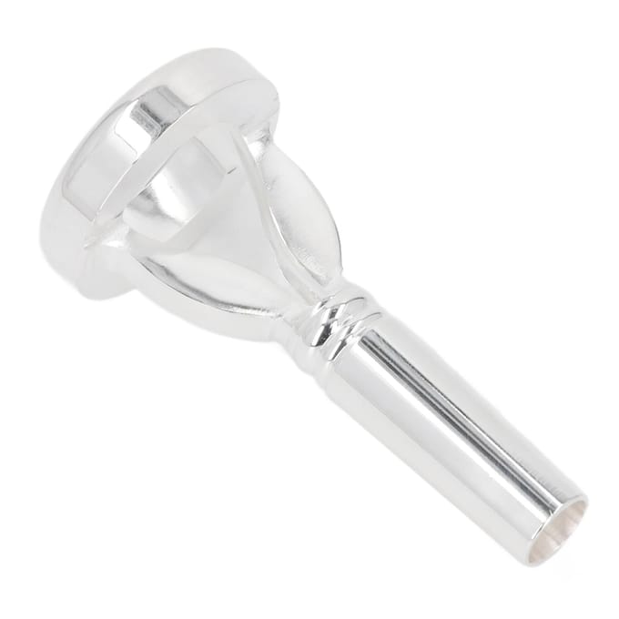 Embouchure de Trombone Plaqué Argent Embouchure Baryton Euphonium Outil d'Entraînement des Lèvres white