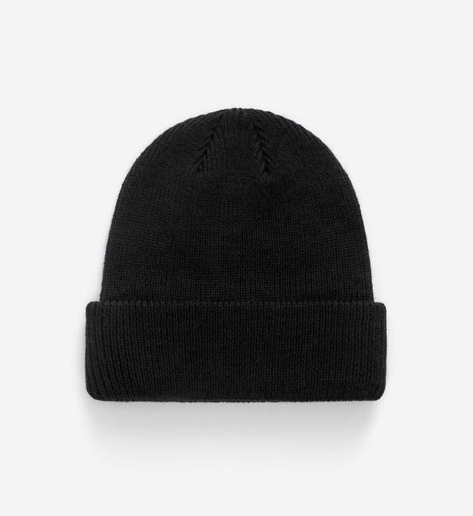 Muts - Beanie - Zwart - Gehaakt - Wintermuts - Warm - 'Original Cuffed Beanie' - Jonyx