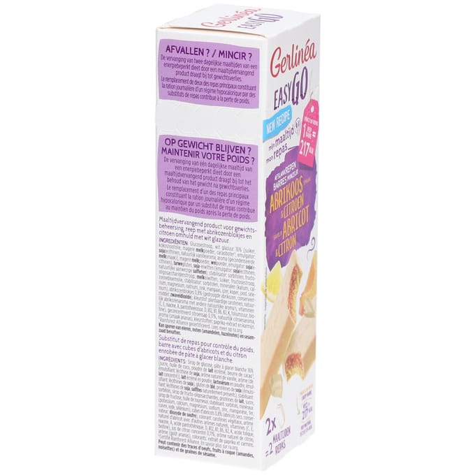 Gerlinea Easy Go Afslank Maaltijdrepen Abrikoos Citroen 2x58g