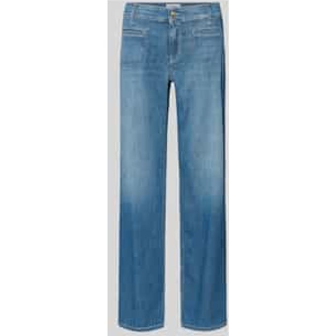 Wide leg jeans van katoenmix model 'TESS'