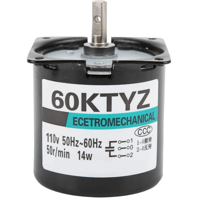 AC Synchrone Motor 14W 2-weg Hoge Torsie Permanente Magneet Centrale As Beugel
