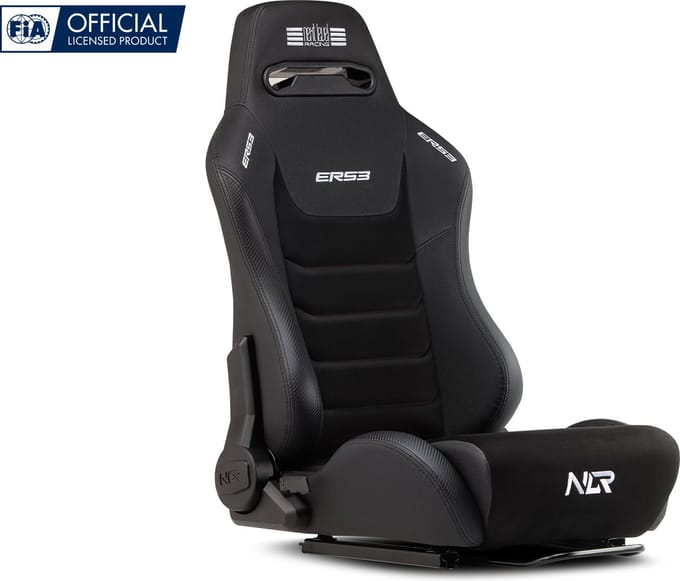 Next Level Racing - ERS3 Elite Verstelbare Racestoel - Ergonomisch - Leer & Race Suède - Zwart