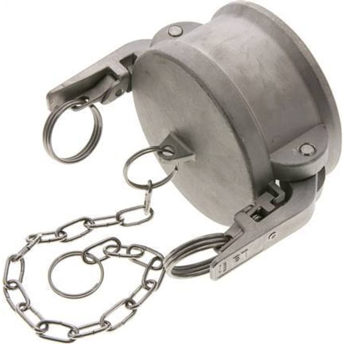 Camlock DN 75 (3'') Veiligheid Koppeling RvsEnd Cap Type DC MIL-C-27487