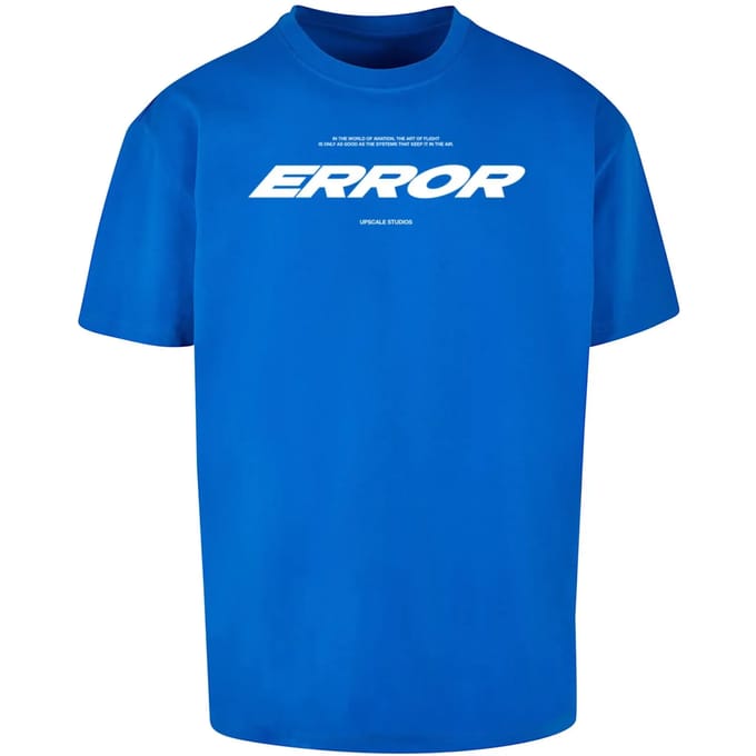 Oversized T-shirt Upscale Error Wording