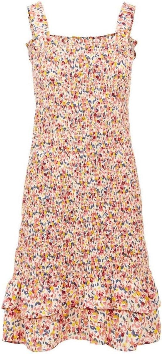 Dames Smock Strap Dress - Zomerjurk met Ruches